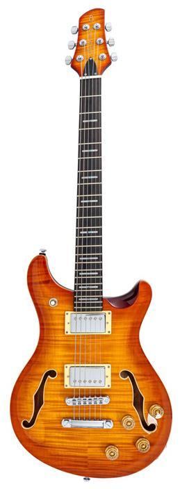 LARRY CARLTON Q7 Hollow Amber Burst